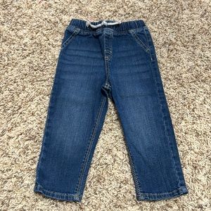 Pull on straight leg jeans